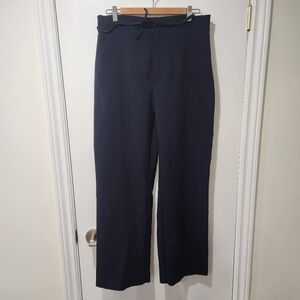 Premiere Collection Navy Wide Leg Trouser